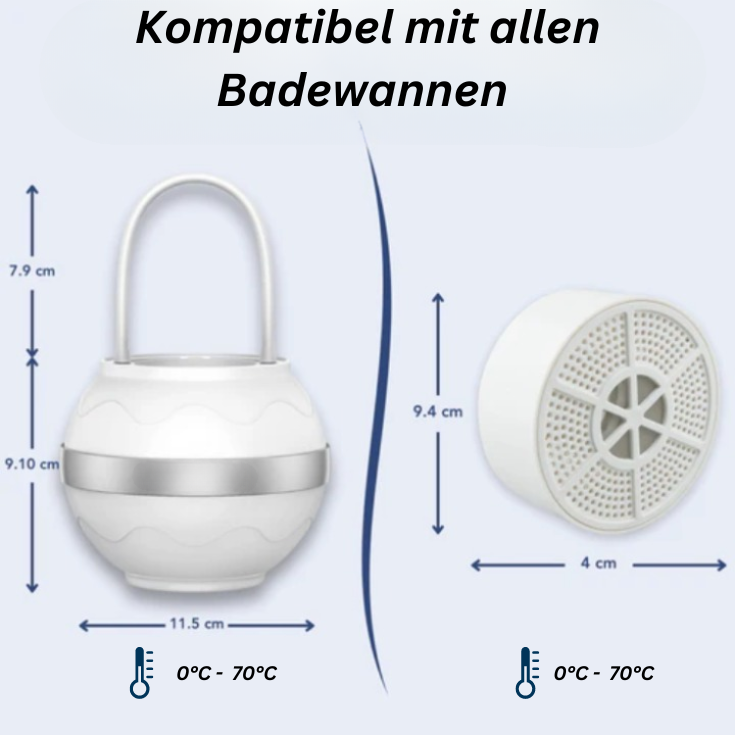 Umweltfreundlicher Baby-Badewannenfilter